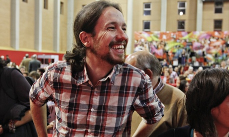 Pablo Iglesias of Spain's anti-austerity Podemos party