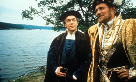 Paul Schofield, left, as Thomas More in the 1966 film A Man for All Seasons, with Robert Shaw as Henry VIII.