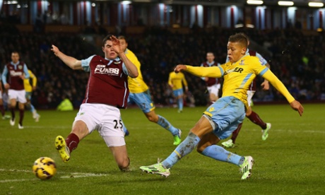 Dwight Gayle fires in the winner for Palace.