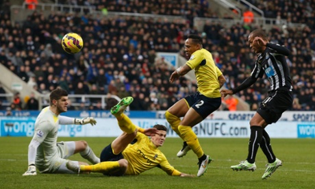 Florin Gardos’ clearance deflects off Gouffran into the back of the net.