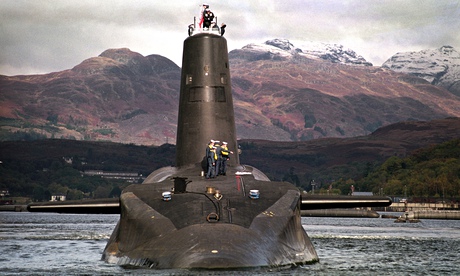 The Trident-class nuclear submarine Vanguard. 