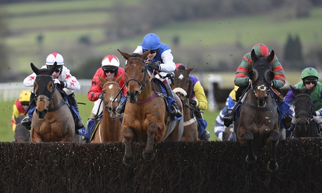 Aidan Coleman and Emperor's Choice on their way to winning the Welsh Grand National at Chepstow