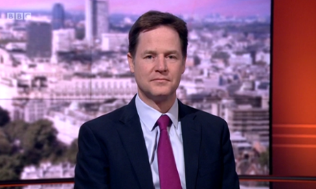 Nick Clegg on the Andrew Marr show