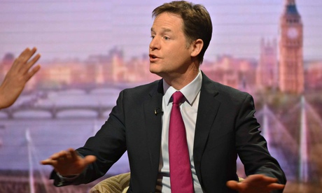 Nick Clegg on the Andrew Marr Show