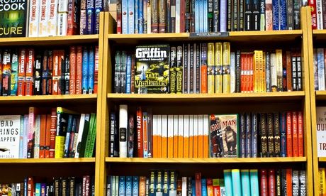 Fully Stocked Bookstore Shelves, USA. Image shot 2011. Exact date unknown.