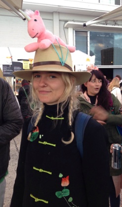 Betty from Melbourne, with her unicorn named Imagine.