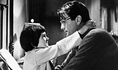 Gregory Peck and Mary Badham in To Kill a Mockingbird
