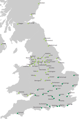 Cities: the north-south divide