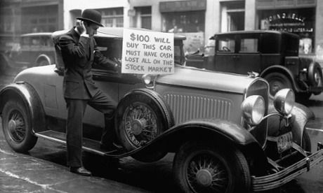 Bankrupt investor Walter Thornton tries to sell his luxury car in New York following the 1929 stock market crash. 
