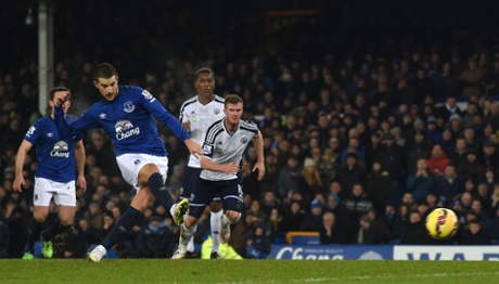 Kevin Mirallas fires his penalty kick against the post.