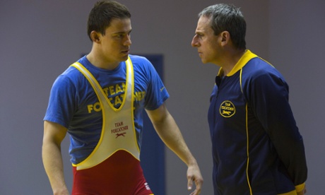 Sparring partners ... Channing Tatum and Steve Carell in Foxcatcher
