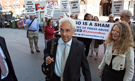 Sir Alan Moses and Ipso protesters