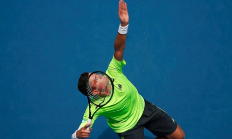 Milos Raonic has his work cut out for him on Day 2 at Melbourne Park (REUTERS/Thomas Peter)