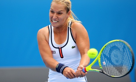 Dominika Cibulkova beats Kirsten Flipkens to progress to Round 2. (Photo: Scott Barbour/Getty Images)