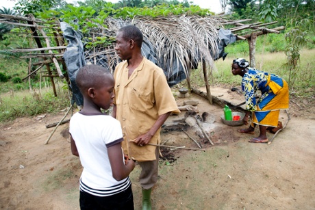 When Halima is not in school, she learns about farming with her family, but she is no longer responsible for back breaking work. 