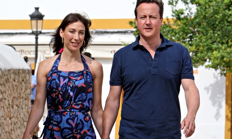 David Cameron And Samantha Cameron Holiday In Ibiza