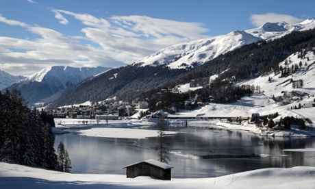 Davos on the eve of the World Economic Forum annual meeting on 20 January 2015.