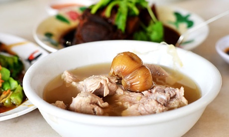 Bak kut teh soup.