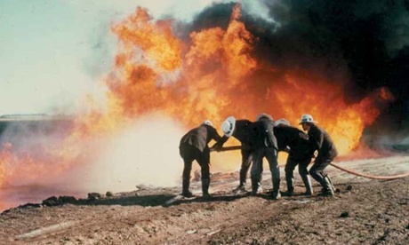 CFA firefighters train at the Fiskville training centre, west of Melbourne, in 1979.