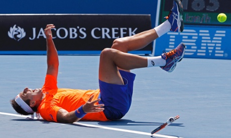Marinko Matosevic showing plenty of his late-blooming maturity on Monday. ( Reuters/Brandon Malone)