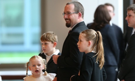 Ricky Muir with his family