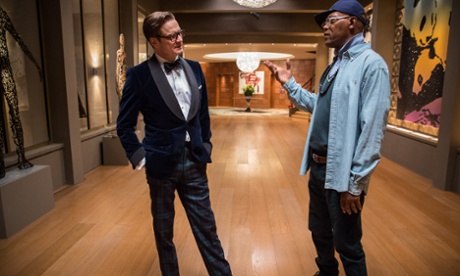 I spy: with Colin Firth in the upcoming Kingsman: The Secret Service.