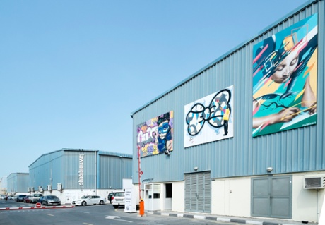 Art galleries in Dubai's Al Quoz district.