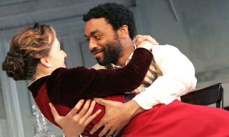 Chiwetel Ejiofor with Kristin Scott Thomas in The Seagull at the Royal Court in 2007.