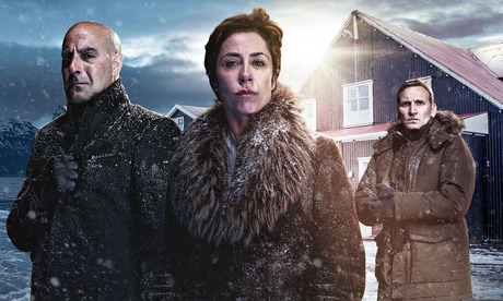 Stanley Tucci, Sophie Grabol and Christopher Eccleston in Fortitude.