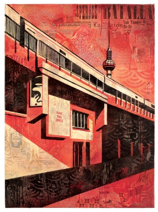 1. Mapping the City at Somerset House. Shepard Fairey. Berlin Tower, 2011.jpg mappingnew
