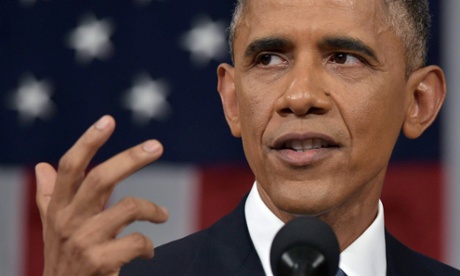 Barack Obama delivers the State of The Union address on January 20, 2015 in Washington DC.