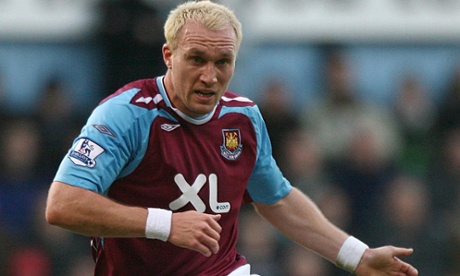 West Ham's Dean Ashton in their XL kit.