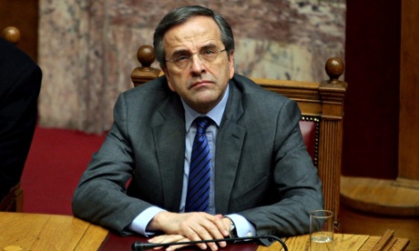 Greek PM Antonis Samaras, leader of New Democracy.