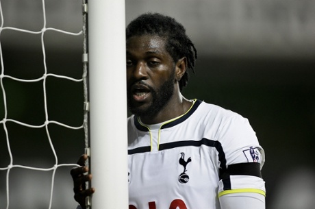 It's not going to plan for Adebayor and Tottenham.