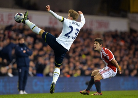 Christian Eriksen launches one.