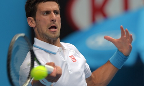 Novak Djokovic cruises against Andrey Kuznetsov  (Greg Wood/AFP/Getty Images)