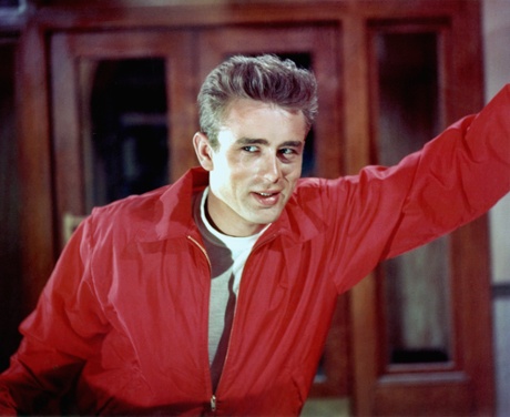 James Dean poses for a Warner Bros publicity shot for his film 'Rebel Without A Cause' in 1955.