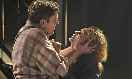 Colin Connor as Eddie Carbone and Barbara Drennan as Beatrice in A View From the Bridge at the Octag