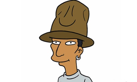 Pharrell in the Simpsons 