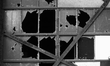 broken windows at white bay power station