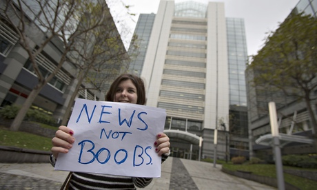 'No More Page Three' protest at News International