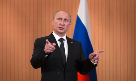 Putin in the summer after talks with the Ukrainian president.