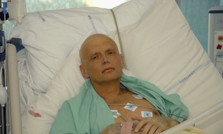 Alexander Litvinenko after being poisoned.
