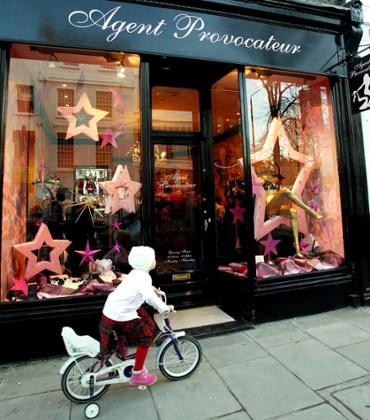 LONDON - DECEMBER 18:  Agent Provocateur 's first shop, in London's Soho.