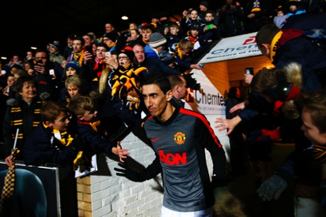 Angel di Maria enters the Abbey.