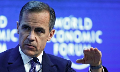 Bank of England governor Mark Carney at Davos