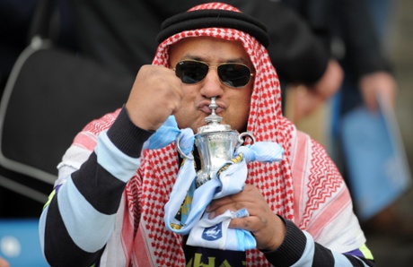 Whilst some fans eschew the traditional silver foil route and go and buy a replica trophy instead #thatswhatswrongwiththemoderngame