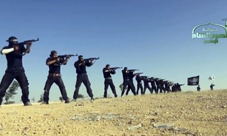 An image grab taken from an Isis propaganda video.