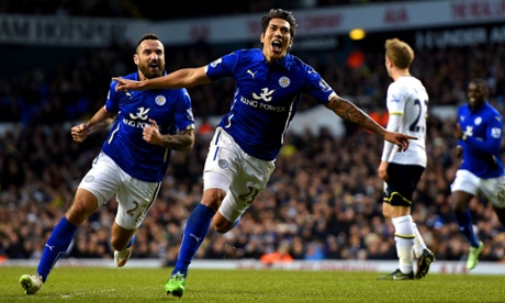 Leonardo Ulloa is rather pleased to have got Leicester back in the game.