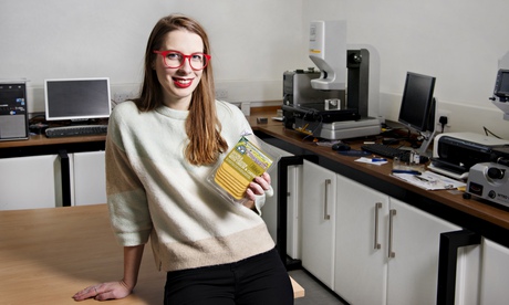 Designer Solveiga Pakstaite, who has developed a bio-reactive food expiry label called Bump Mark.